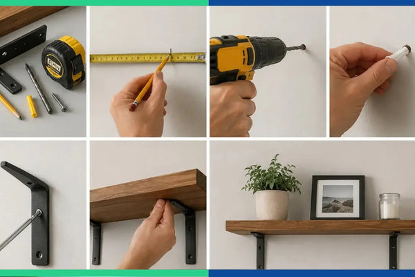 How to Hang Shelves Without Damaging Your Wall