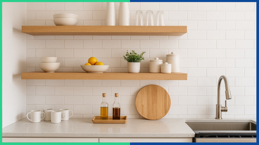 How to Style Floating Shelves in a Kitchen: Balance Beauty & Function