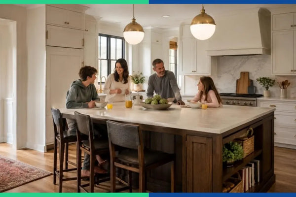 How to Plan the Perfect Kitchen Island for Your Home: Size, Seating, Appliances and More