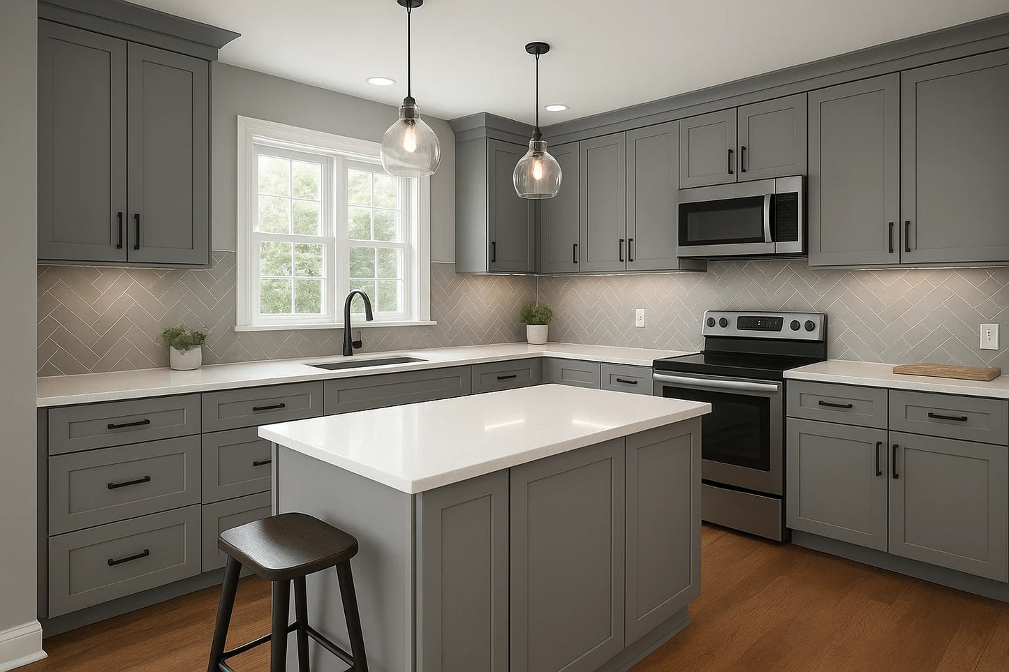 Winchester Grey Kitchen Cabinets – Modern, Sleek & Timeless
