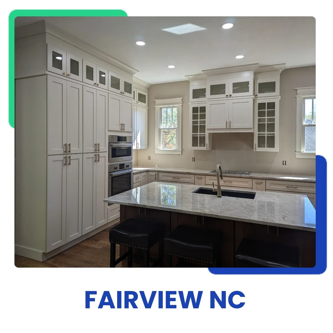 Modern custom kitchen cabinets in Fairview NC  - blue ridge cabinet connection