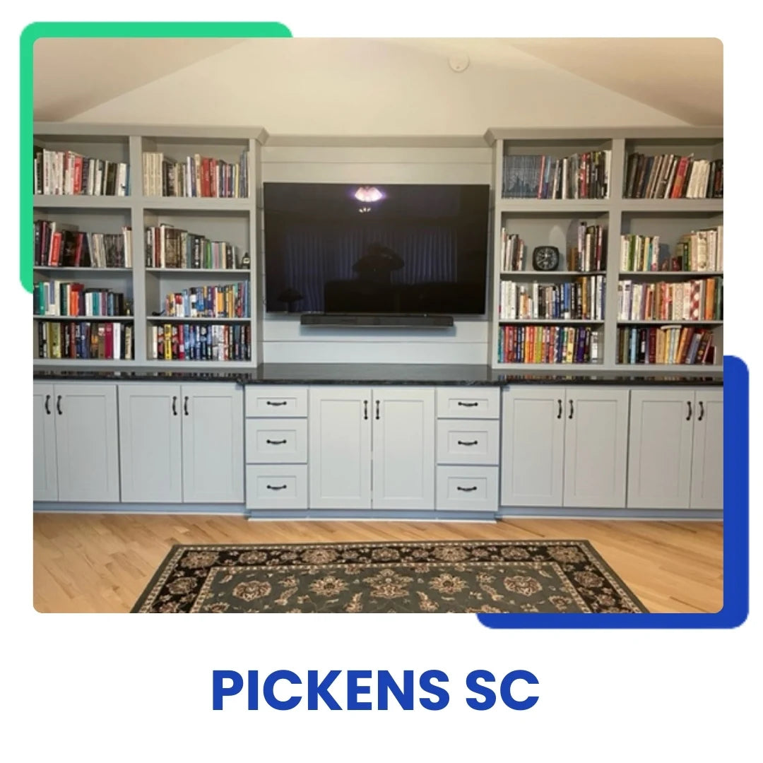 Built-in cabinets and shelves in Pickens SC - blue ridge cabinet connection