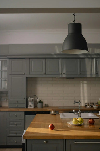 Desoto Grey & Platinum Shaker Kitchen – Stylish Contrast for a Modern Home - Blue Ridge Cabinet Connections 